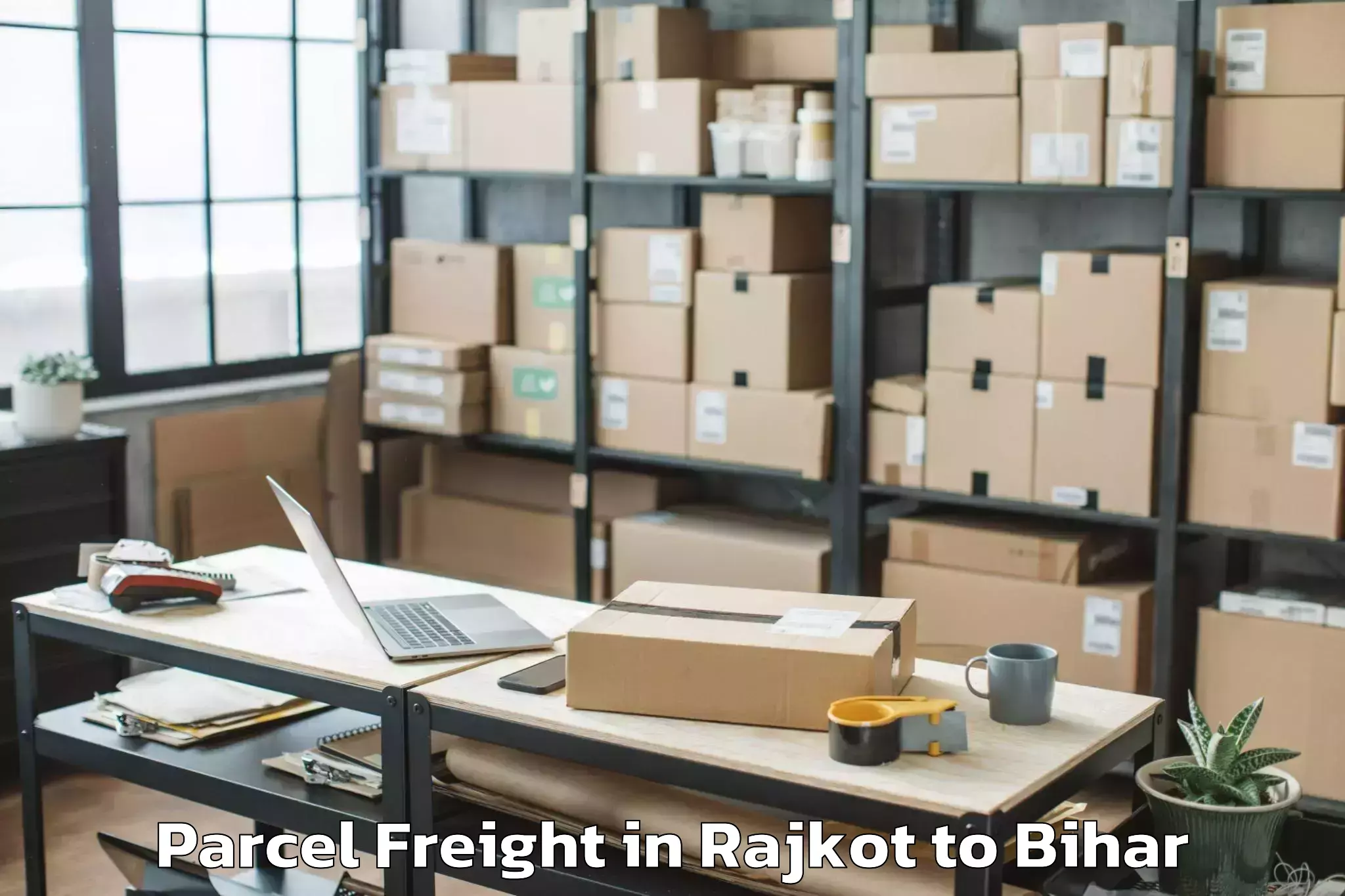 Get Rajkot to Adhaura Parcel Freight